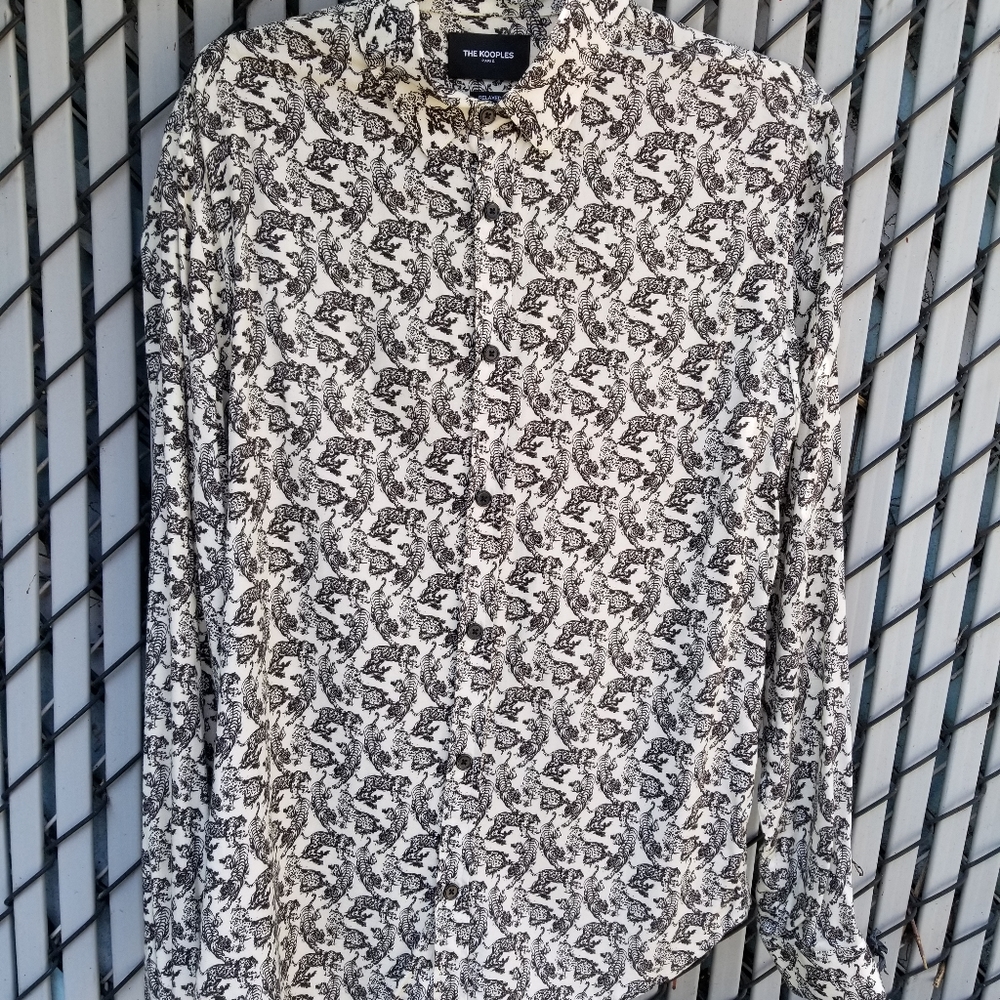 The Kooples Paris shirt tiger print with animal shirt